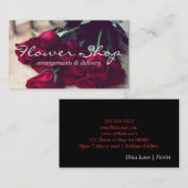 Blume Shop Lieferung Florist Visitenkarte (Vorne/Hinten)