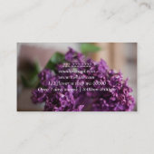 Blume Shop Lieferung Florist Visitenkarte (Rückseite)
