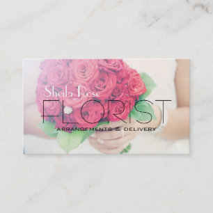 Blume Shop Lieferung Florist Visitenkarte