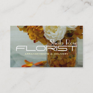 Blume Shop Lieferung Floristischer Visitenkarte