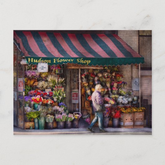 Blume Shop - NY - Chelsea - Hudson Blume Shop Postkarte (Vorderseite)
