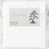 Blume-Shop Visitenkarte Rechteckiger Aufkleber (Tasche)