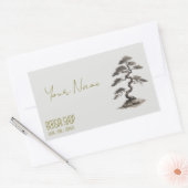 Blume-Shop Visitenkarte Rechteckiger Aufkleber (Umschlag)