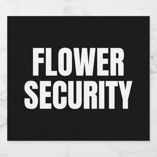 Blume-Sicherheitsring Bierflaschenetikett (Einzelnes Label)