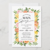 Blume sie fand ihr Haupt-Squeeze-Brautparty Einladung (Vorderseite)