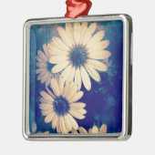 Blume Silbernes Ornament (Links)