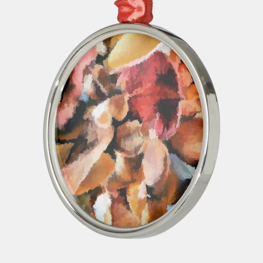 BLUME SILBERNES ORNAMENT (Links)