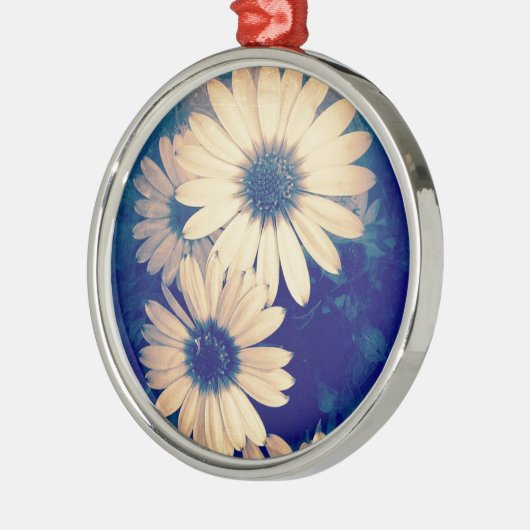 Blume Silbernes Ornament (Links)