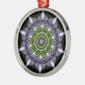 Blume Silbernes Ornament (Links)