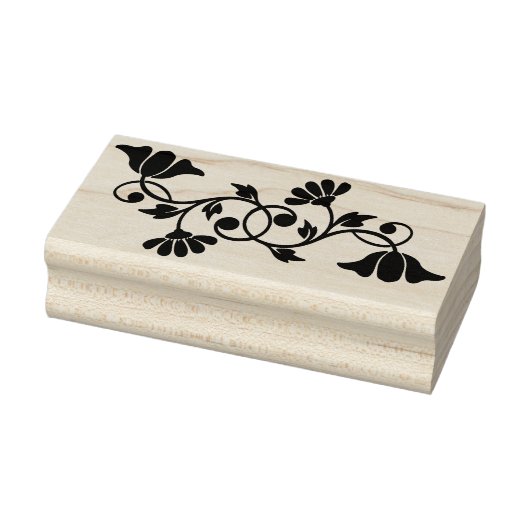 Blume Silhouette Briefmarke Gummistempel (Stempel)