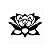 Blume Silhouette Briefmarke Gummistempel (Prägung)