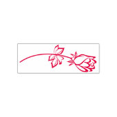 Blume Silhouette Permastempel (Design)