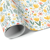 Blume sind das Alphabet der Engel Geschenkpapier (Rolleneckpunkt)