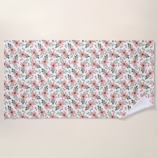 Blume sind die Musik der Gegend Strandtuch (Vorderseite)