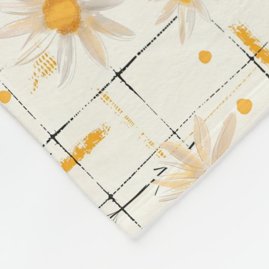 Blume sind die Sterne der Erde Fleecedecke (Ecke)