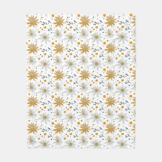 Blume sind die Worte der Erde Fleecedecke (Vorderseite)