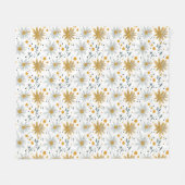 Blume sind die Worte der Erde Fleecedecke (Vorderseite (Horizontal))