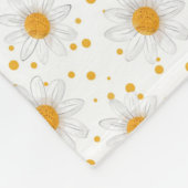 Blume sind die Worte der Erde Fleecedecke (Ecke)