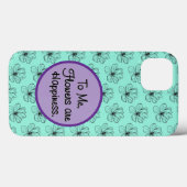 Blume sind Glück Case-Mate iPhone Hülle (Rückseite (Horizontal))