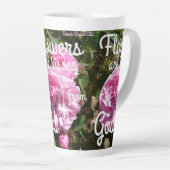 Blume sind Küsse von Gott Inspiration Tasse (Rechte Ecke)