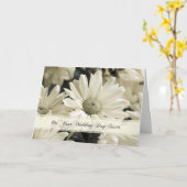 Blume Sister Wedding Glückwunschkarte Karte (Gelbe Blume)