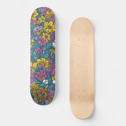 Blume Skateboard (Vorderseite)