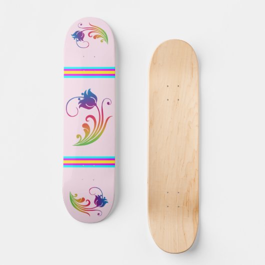 Blume Skateboard (Vorderseite)