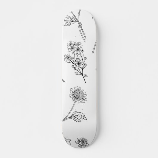 Blume Skateboard (Vorne)