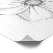 Blume Sketch Poster (Ecke)
