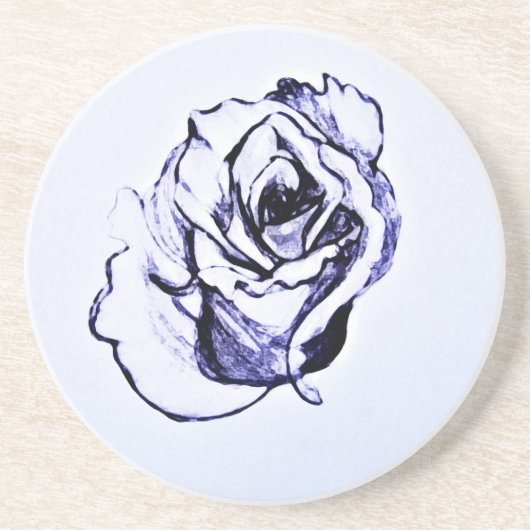 Blume Sketch Untersetzer (Vorne)