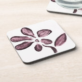 Blume Sketch Untersetzer (Linke Seite)