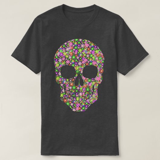 Blume Skull I Skeleton I Gardene I Ästhetik I S T-Shirt (Design vorne)