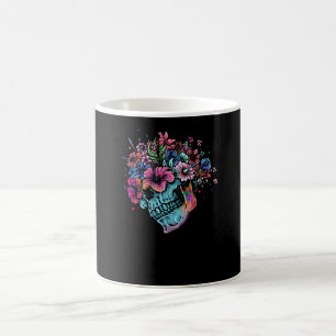 Blume Skull Kaffeetasse