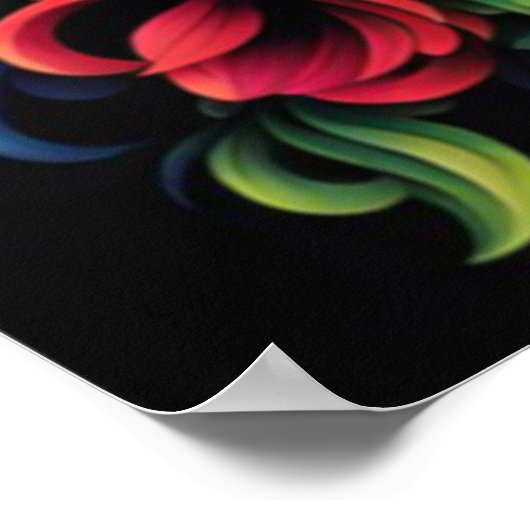 Blume Skull Poster (Ecke)