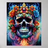 Blume Skull Poster (Vorne)