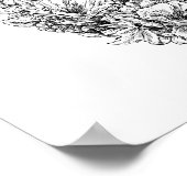 Blume Skull Poster (Ecke)