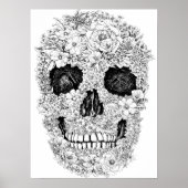 Blume Skull Poster (Vorne)