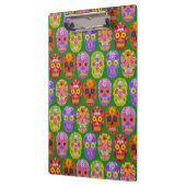 Blume Skulls Nahtloses Muster 2018 Klemmbrett (Links)