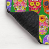 Blume Skulls Nahtloses Muster 2018 Mousepad (Ecke)