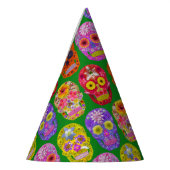 Blume Skulls Nahtloses Muster 2018 Partyhütchen (Links)