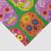 Blume Skulls Nahtloses Muster 2018 Seidenpapier (Ausschnitt)