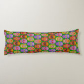 Blume Skulls Nahtloses Muster 2018 Seitenschläferkissen (Rückseite)