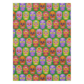Blume Skulls Nahtloses Muster 2018 Tischdecke (Vorderseite)