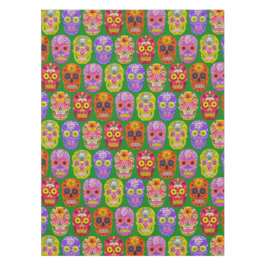 Blume Skulls Nahtloses Muster 2018 Tischdecke
