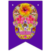 Blume Skulls Wimpelkette (Dritte Fahne)