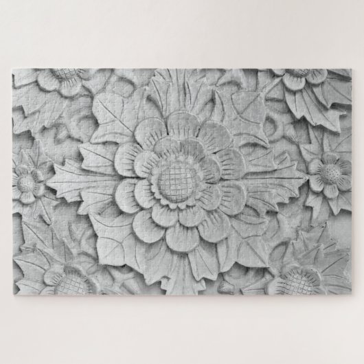Blume-Skulpturenpuzzle Puzzle (Horizontal)