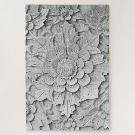 Blume-Skulpturenpuzzle Puzzle (Vertikal)