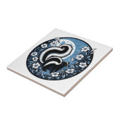 Blume Skunk Artwork Skunks Floral Fliese (Seite)