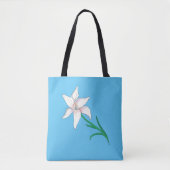 Blume Sky Blue Tasche (Vorderseite)