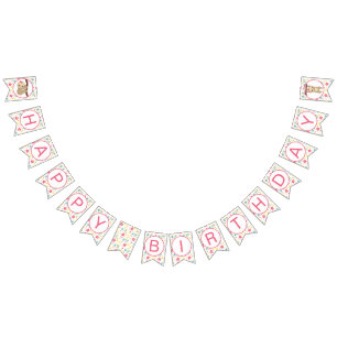 Blume Sloth Happy Bithday Party Banner